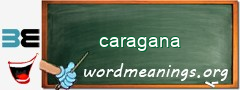 WordMeaning blackboard for caragana